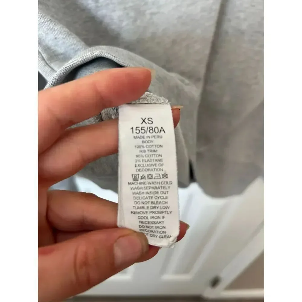 Kate Spade women’s gray bunny shirt cotton blend size xs sweatshirt